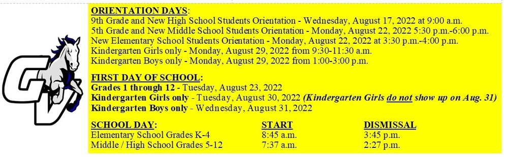 2022-2023 Grand Valley Calendars | Grand Valley Local School District