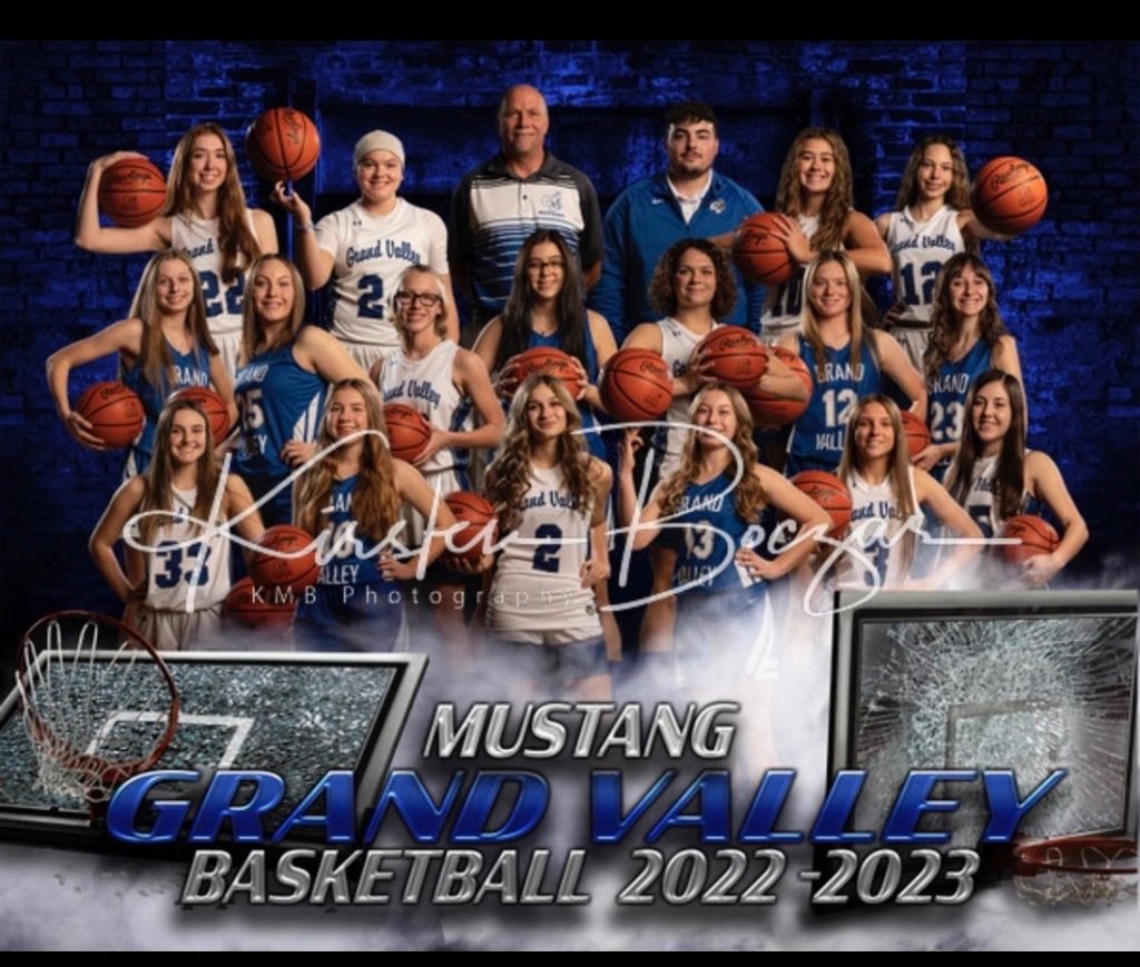 2022-2023 GVHS Lady Mustangs Basketball Team